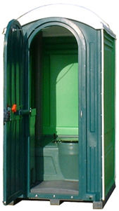 One of our temporary toilets.
